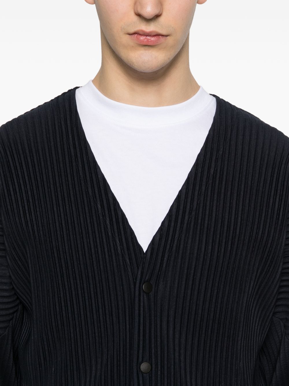 HOMME PLISSE' ISSEY MIYAKE Blue Sweater Cardigan