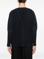 HOMME PLISSE' ISSEY MIYAKE Blue Sweater Cardigan