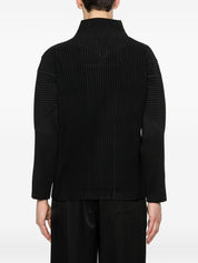 HOMME PLISSE' ISSEY MIYAKE Shirts — Black Plissé