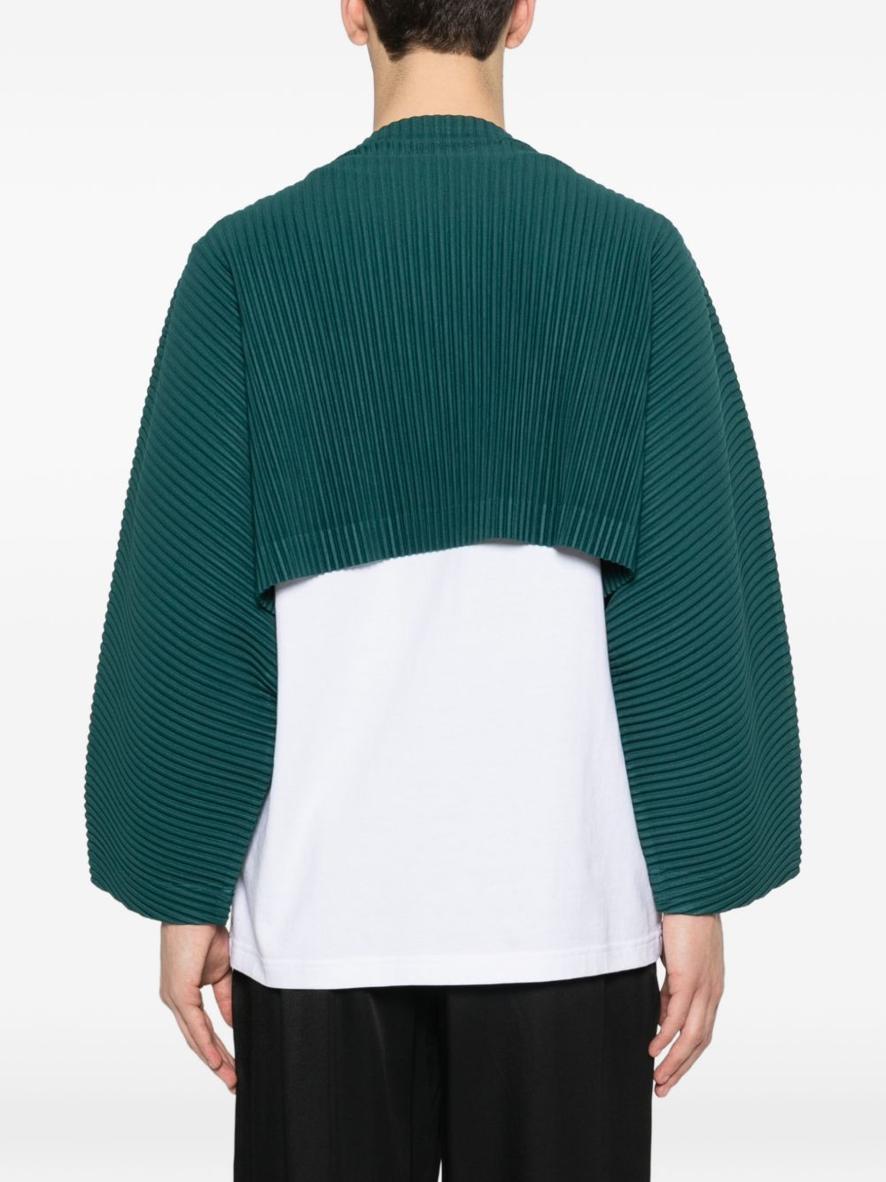 HOMME PLISSE' ISSEY MIYAKE Blue Pleated Top