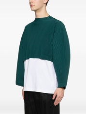 HOMME PLISSE' ISSEY MIYAKE Blue Pleated Top