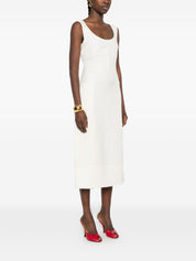 JACQUEMUS White Dresses — La Robe Tablier Long Dress