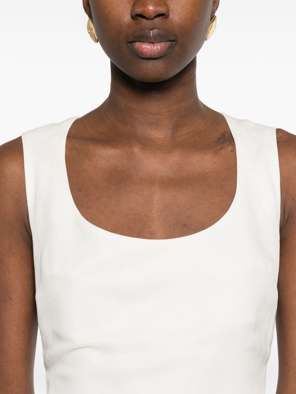 JACQUEMUS White Dresses — La Robe Tablier Long Dress