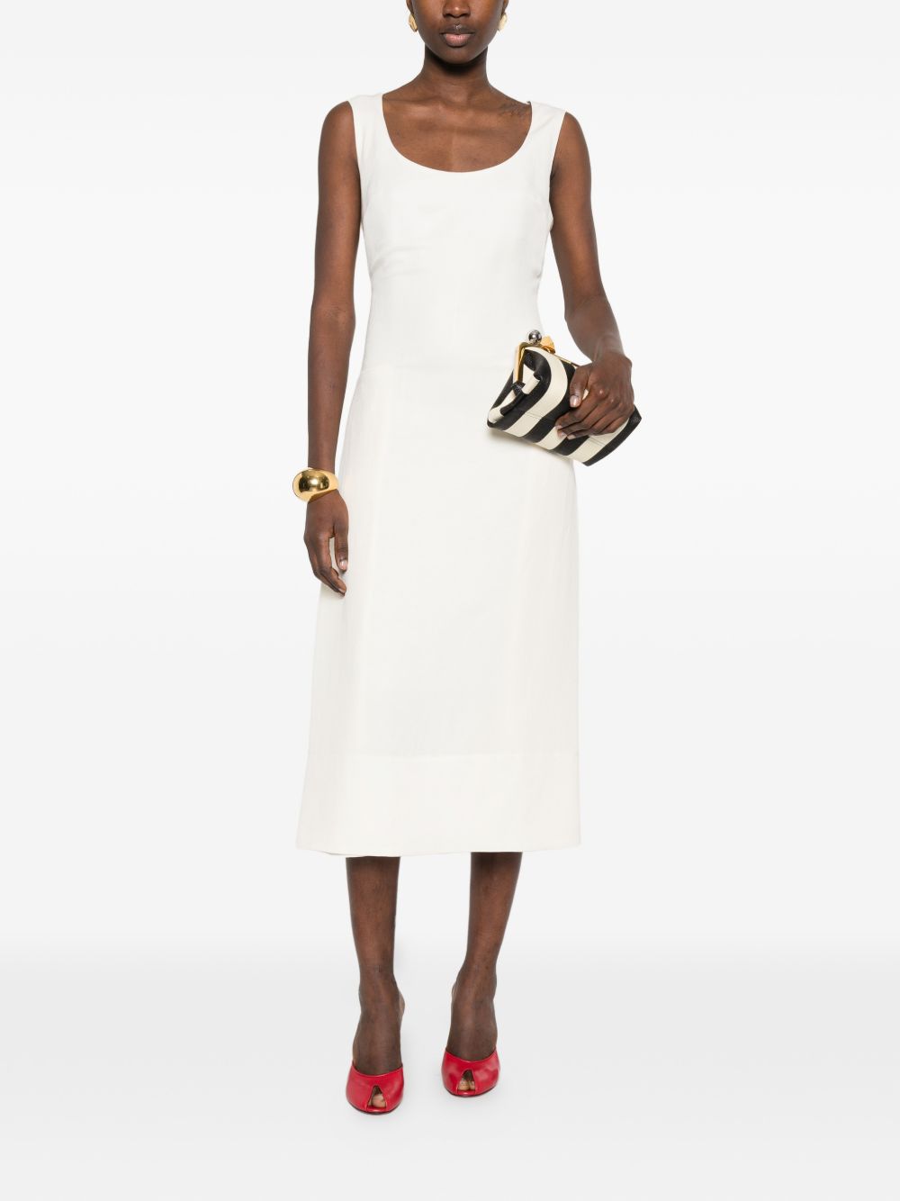 JACQUEMUS White Dresses — La Robe Tablier Long Dress