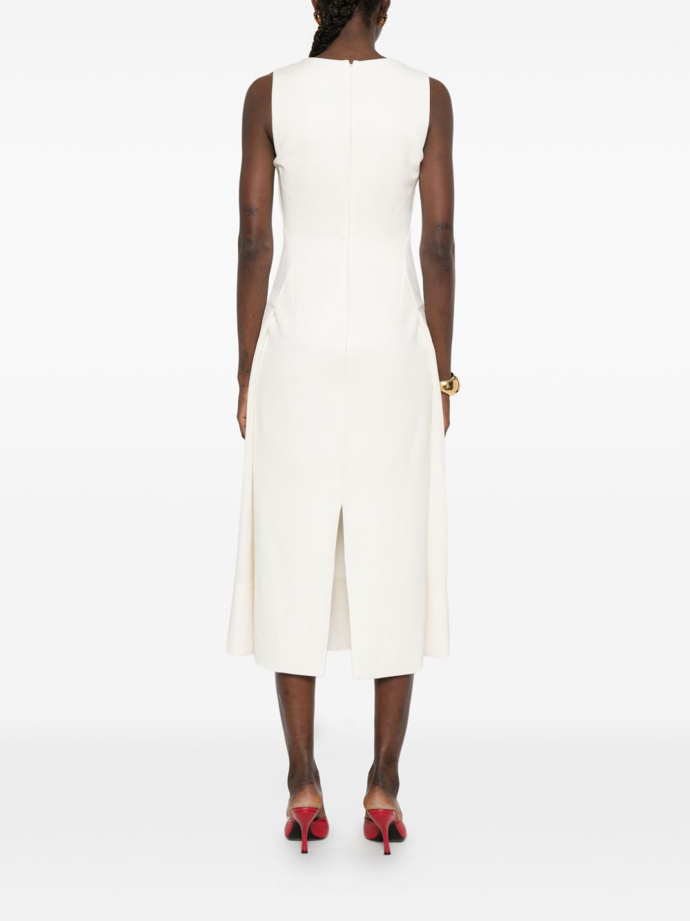 JACQUEMUS White Dresses — La Robe Tablier Long Dress