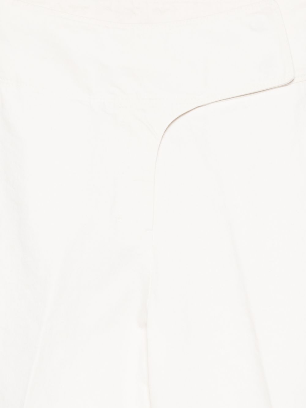 Ami Paris Beige Shorts — High‑Waisted Cotton Bermudas