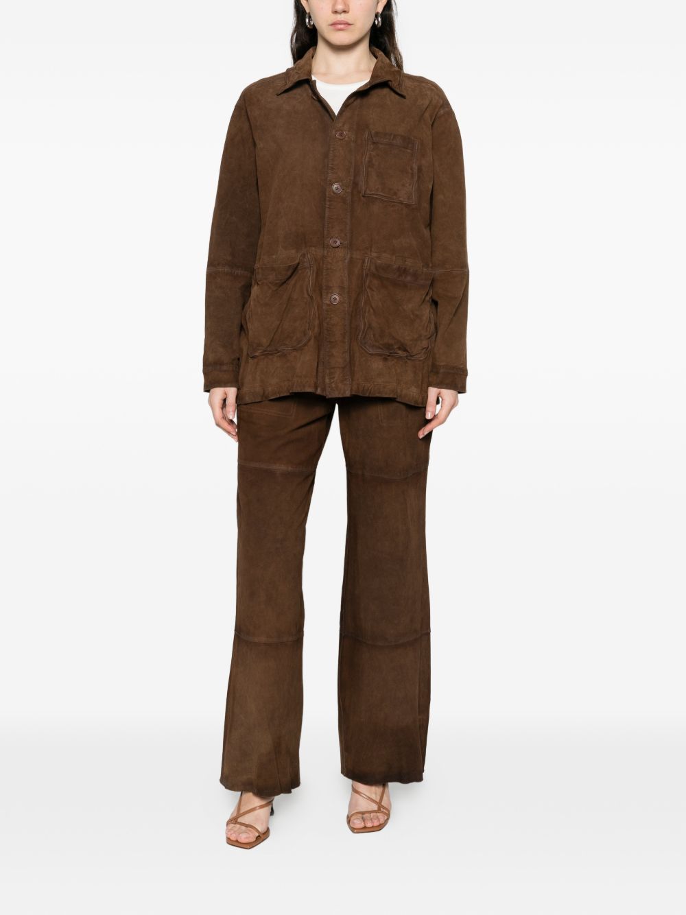 Parosh Jackets Leather Brown