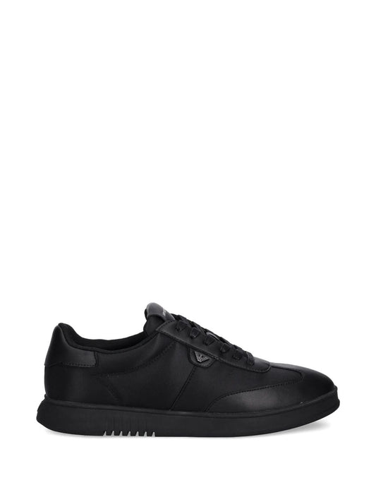 Emporio Armani Sneakers Black — Men's Leather Trainers