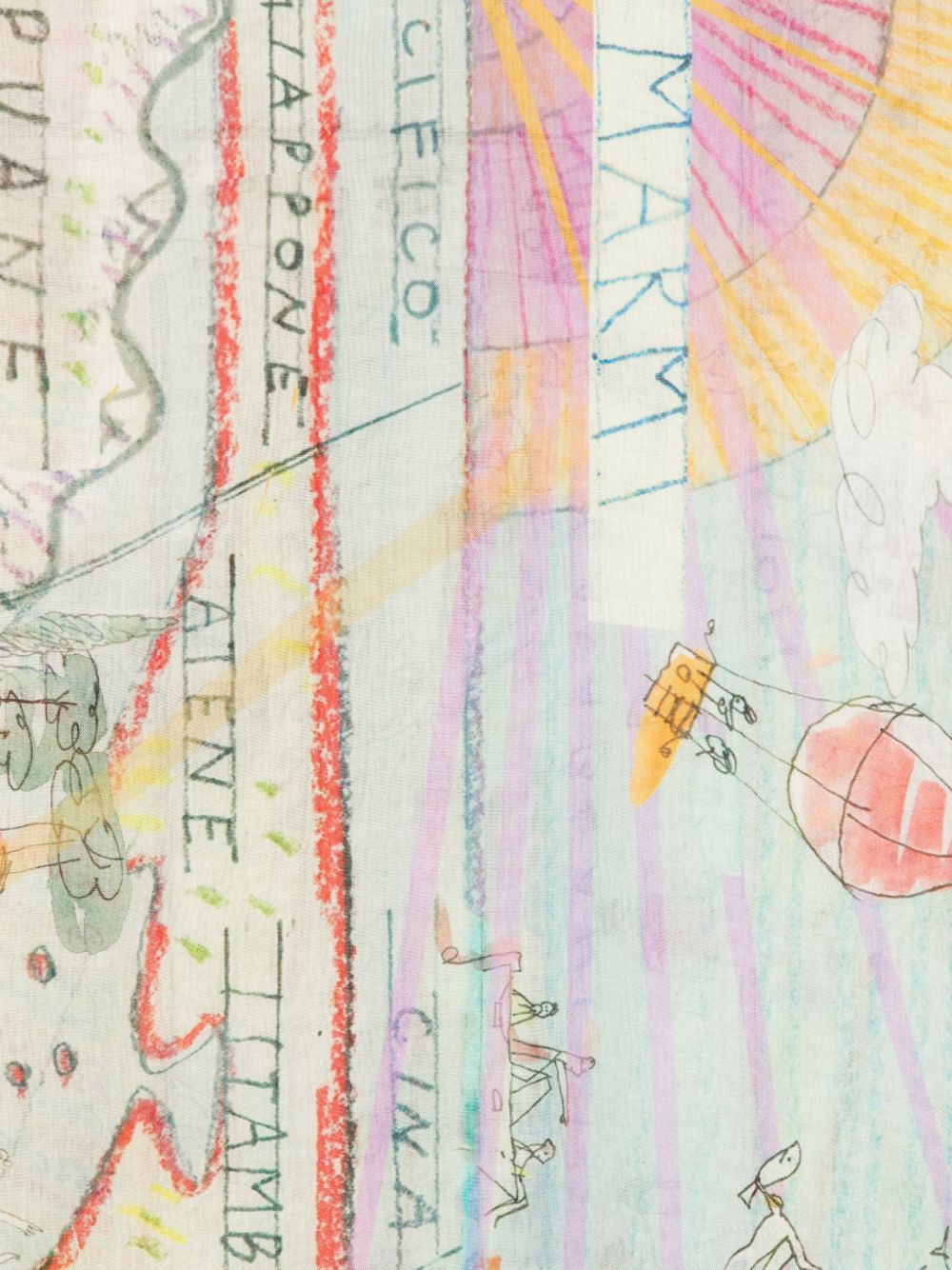 Faliero Sarti Scarves — Clear Blue Silk Stole