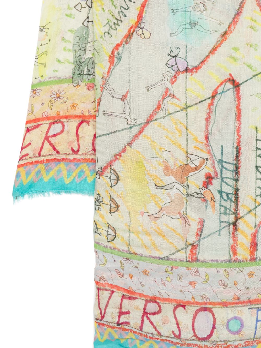 Faliero Sarti Scarves — Clear Blue Silk Stole