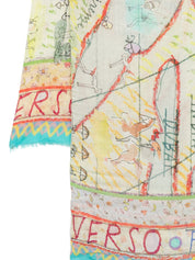 Faliero Sarti Scarves — Clear Blue Silk Stole