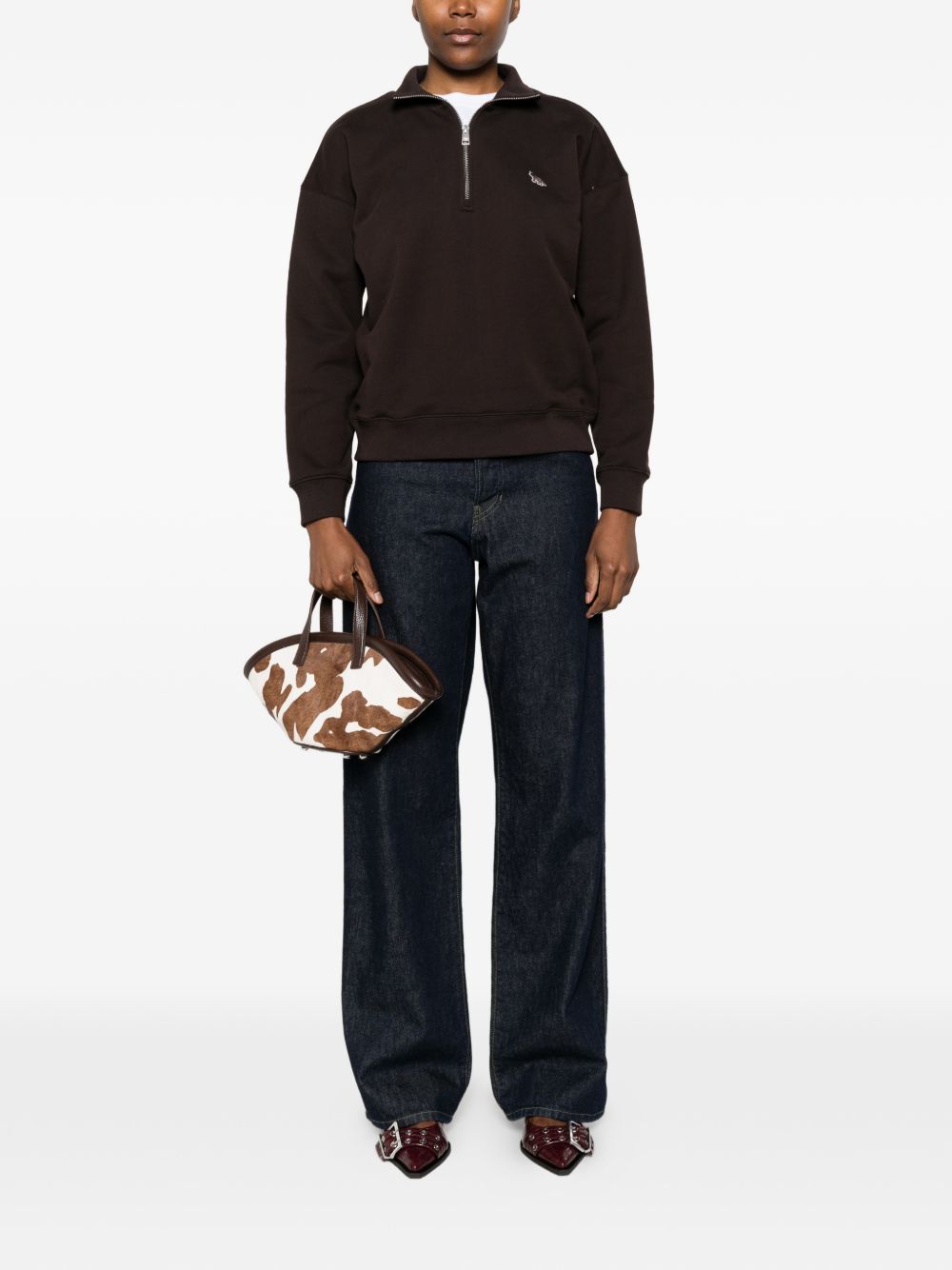 Maison Kitsuné MAISON KITSUNE' Sweaters Brown