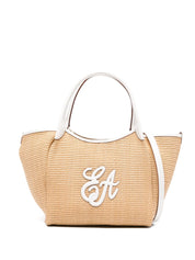 Emporio Armani White Shopper Bag — New Straw Tote