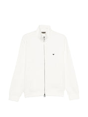 Emporio Armani White Sweater — Logo Cotton Sweatshirt