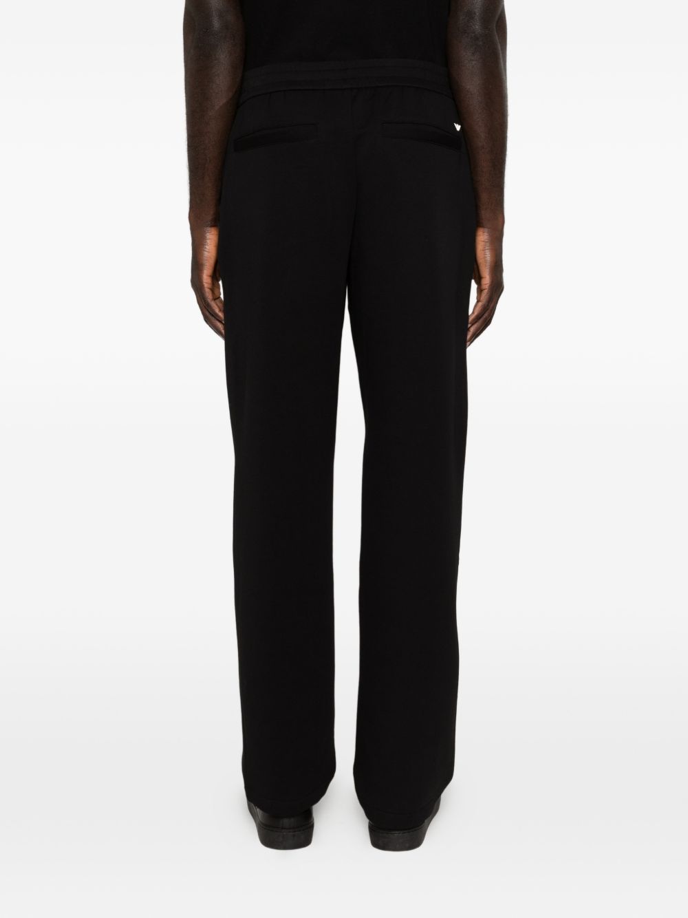 Emporio Armani Black Trousers — Men's Cotton Fit