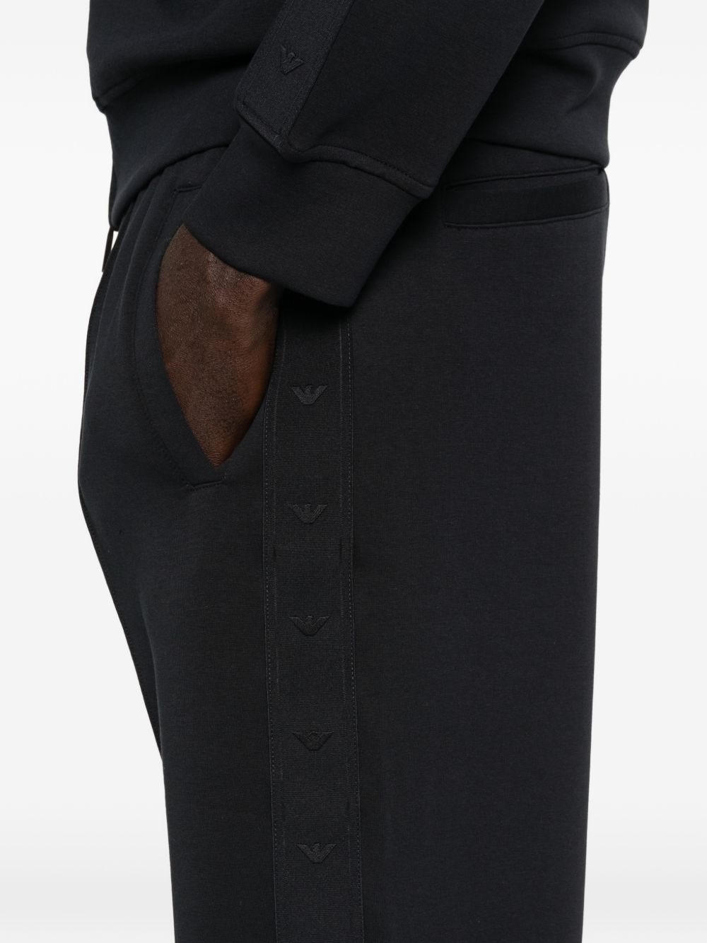 Emporio Armani Blue Trousers — New Men's Cotton Sweatpants