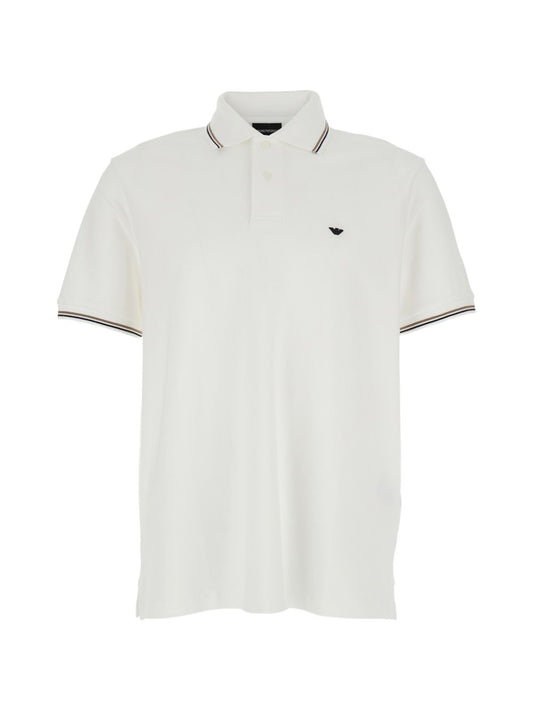 Emporio Armani White Polo & T-Shirts — Topwear for Men
