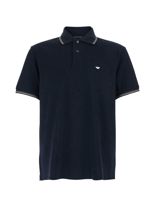 Emporio Armani Blue T-Shirts & Polos — Topwear Collection