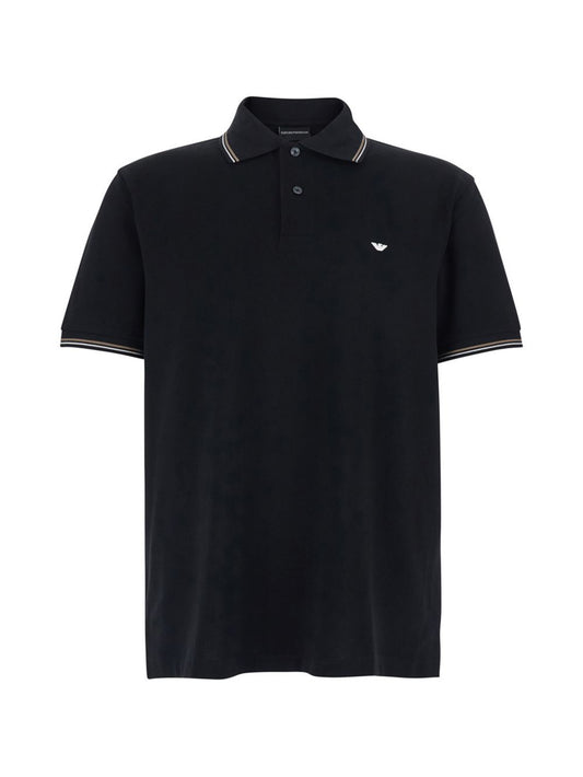 Emporio Armani T-Shirts & Polos — Black Topwear