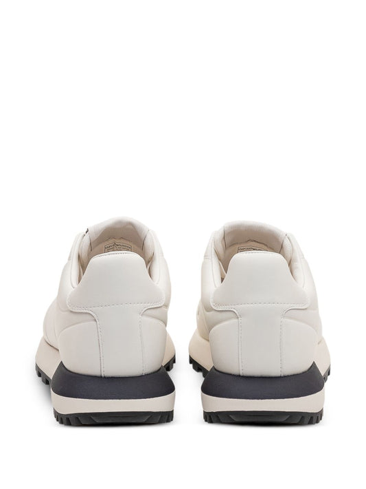 Emporio Armani Sneakers White — Men's Leather Trainers