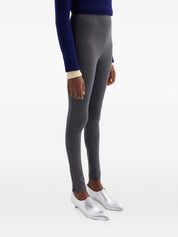 Jil Sander Grey Wool Trousers — Slim Fit, Side Zip