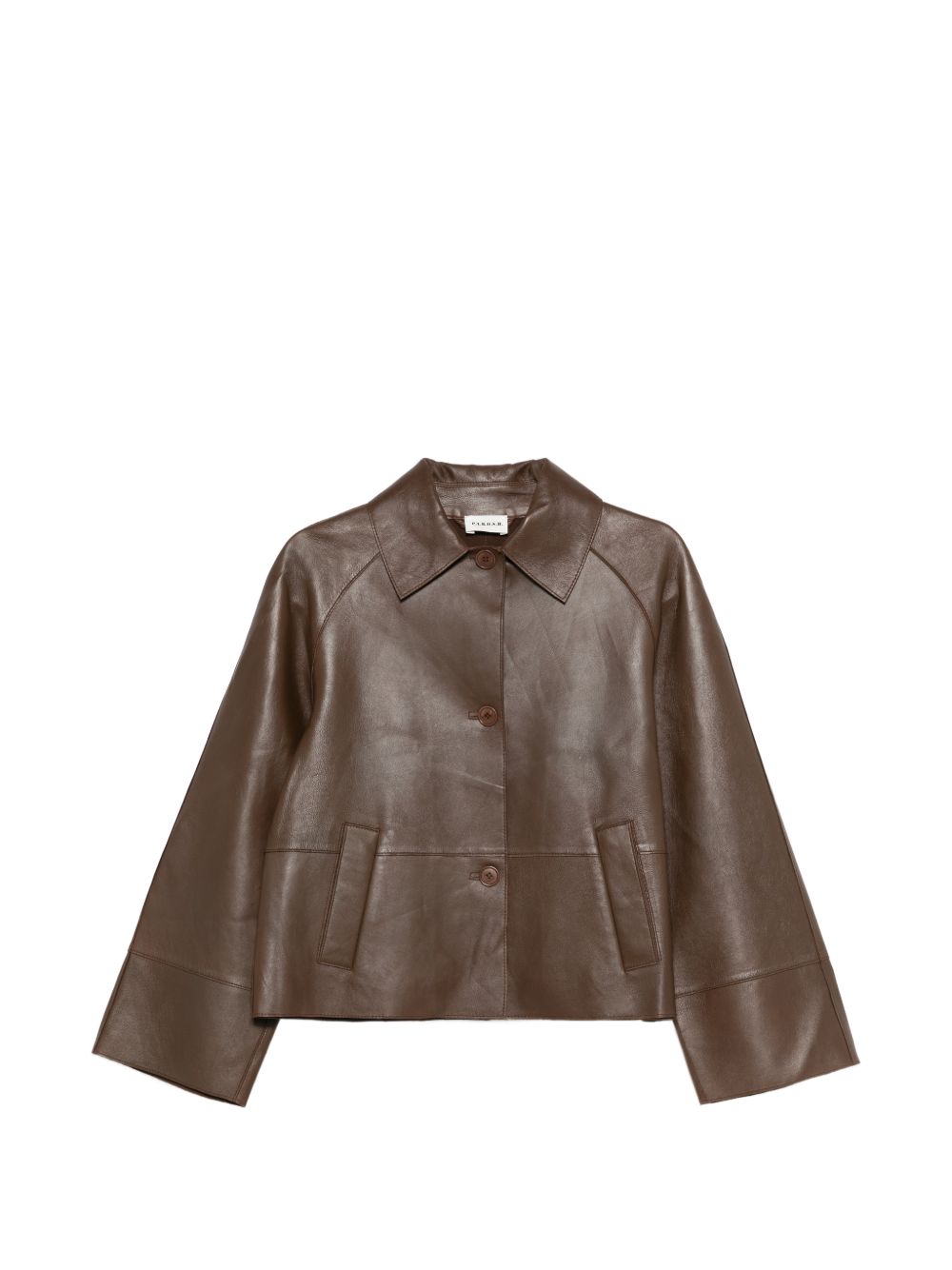 Parosh Brown Leather Jackets — New In Spring‑Summer 2026