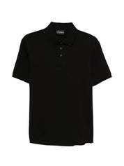 Emporio Armani Black T-Shirts & Polos — Topwear