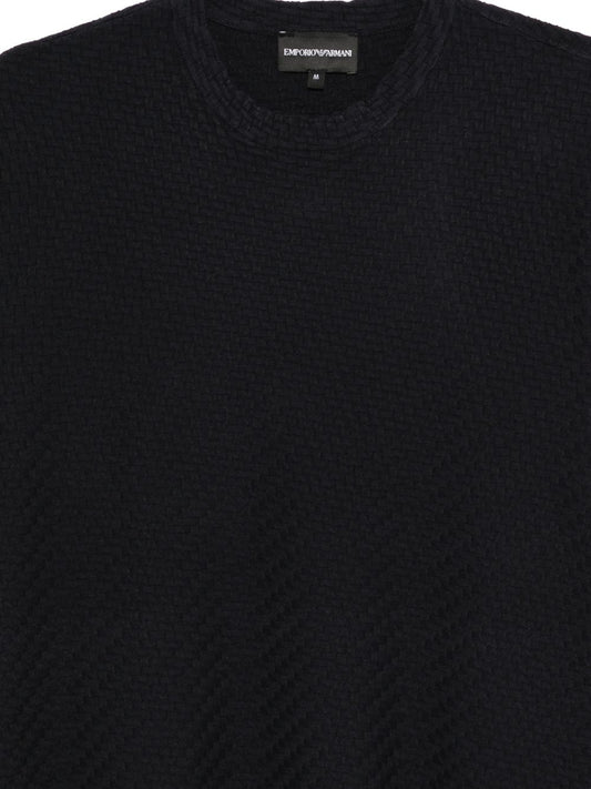 Emporio Armani Blue T-Shirts & Polos — Topwear