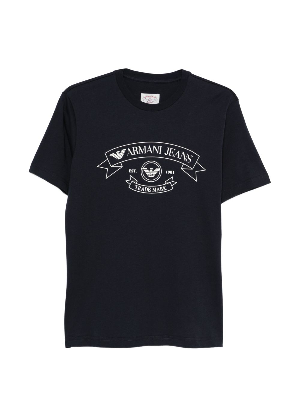 Emporio Armani Blue T-Shirts & Polos — Topwear