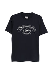 Emporio Armani Blue T-Shirts & Polos — Topwear