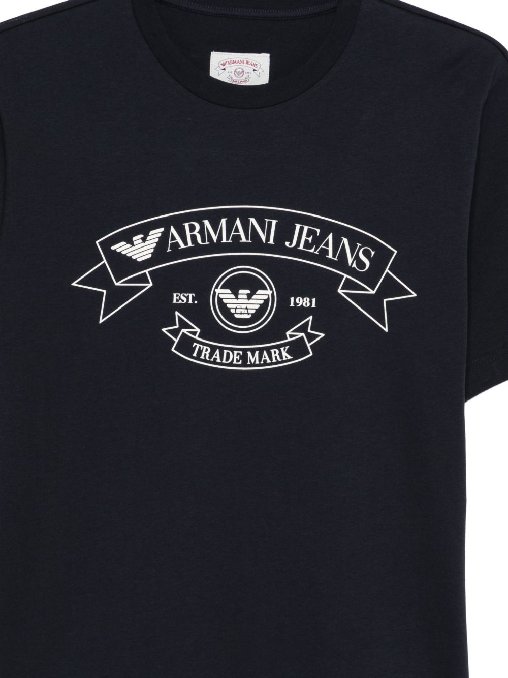 Emporio Armani Blue T-Shirts & Polos — Topwear