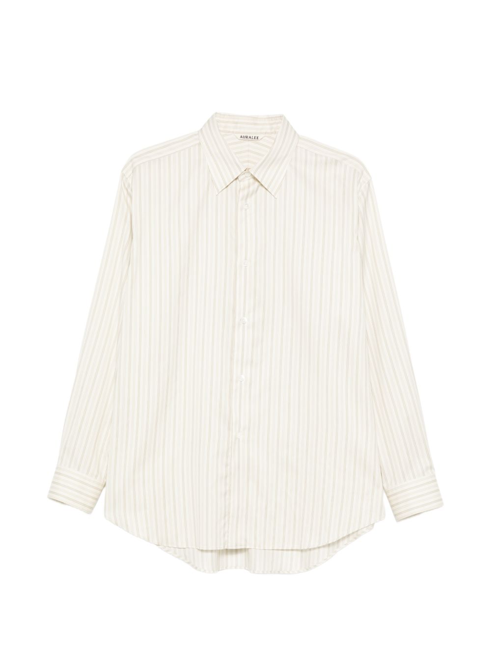 Auralee Shirts Ivory — Cotton-Silk Button Shirt