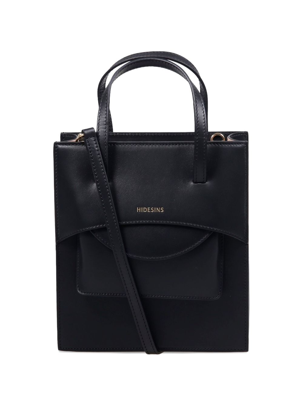 HIDESINS Black Handbag — Top Handle & Crossbody