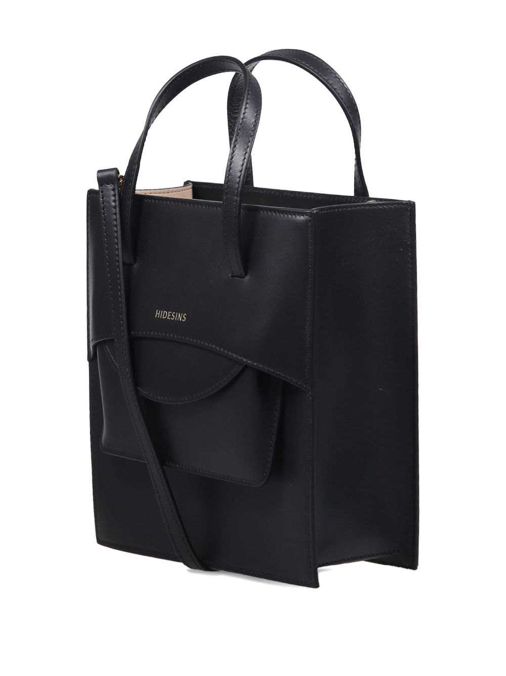 HIDESINS Black Handbag — Top Handle & Crossbody