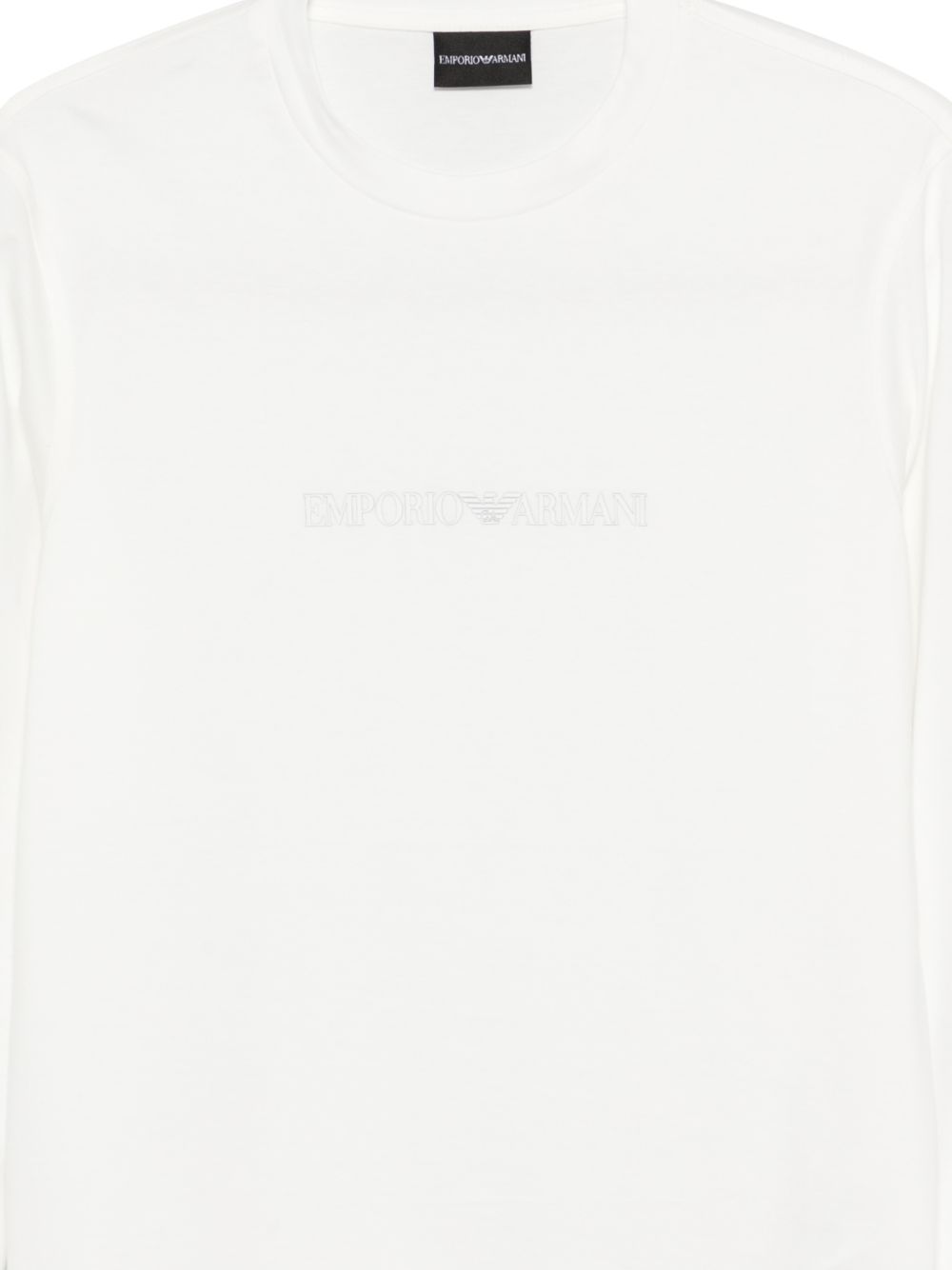 Emporio Armani White T-Shirts & Polos — Topwear