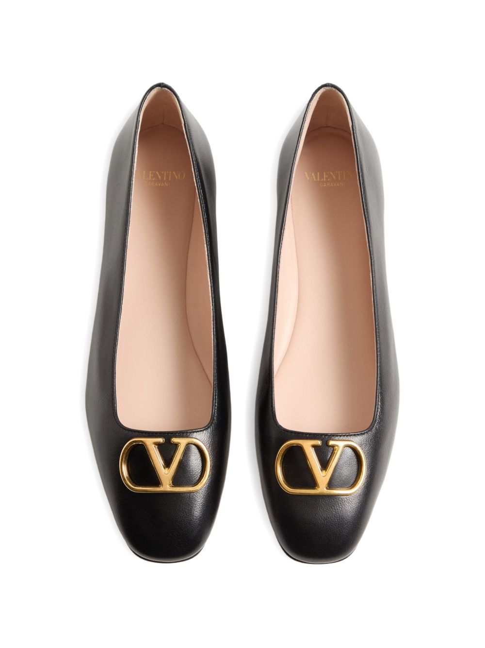 Valentino Garavani Flat Shoes — VLogo Leather Ballets