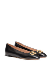 Valentino Garavani Flat Shoes — VLogo Leather Ballets