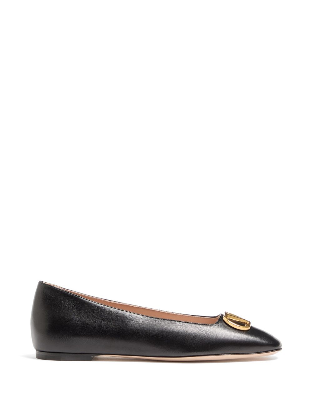 Valentino Garavani Flat Shoes — VLogo Leather Ballets