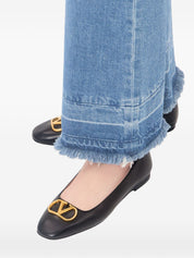 Valentino Garavani Flat Shoes — VLogo Leather Ballets