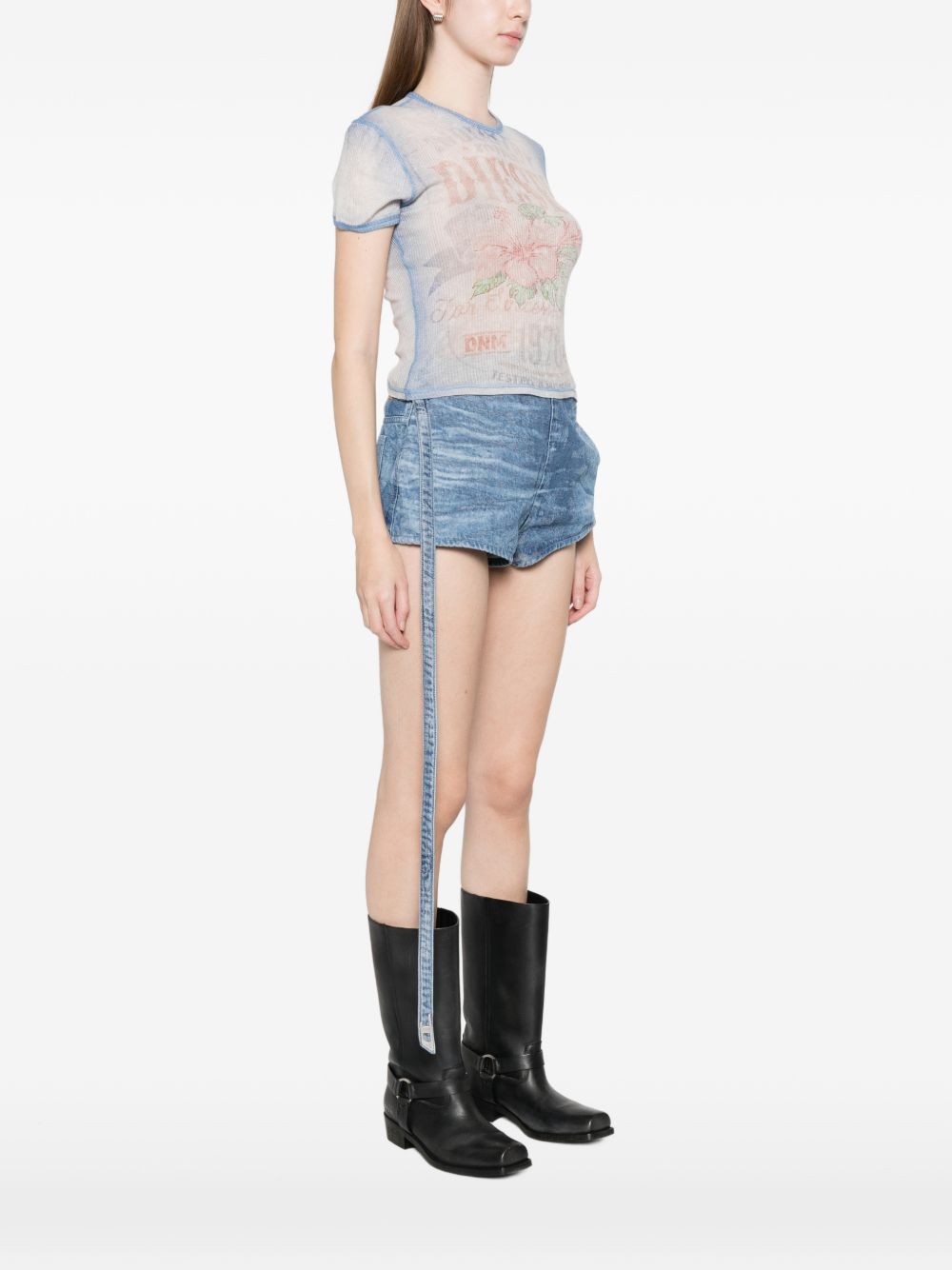 Diesel T-shirts and Polos Blue