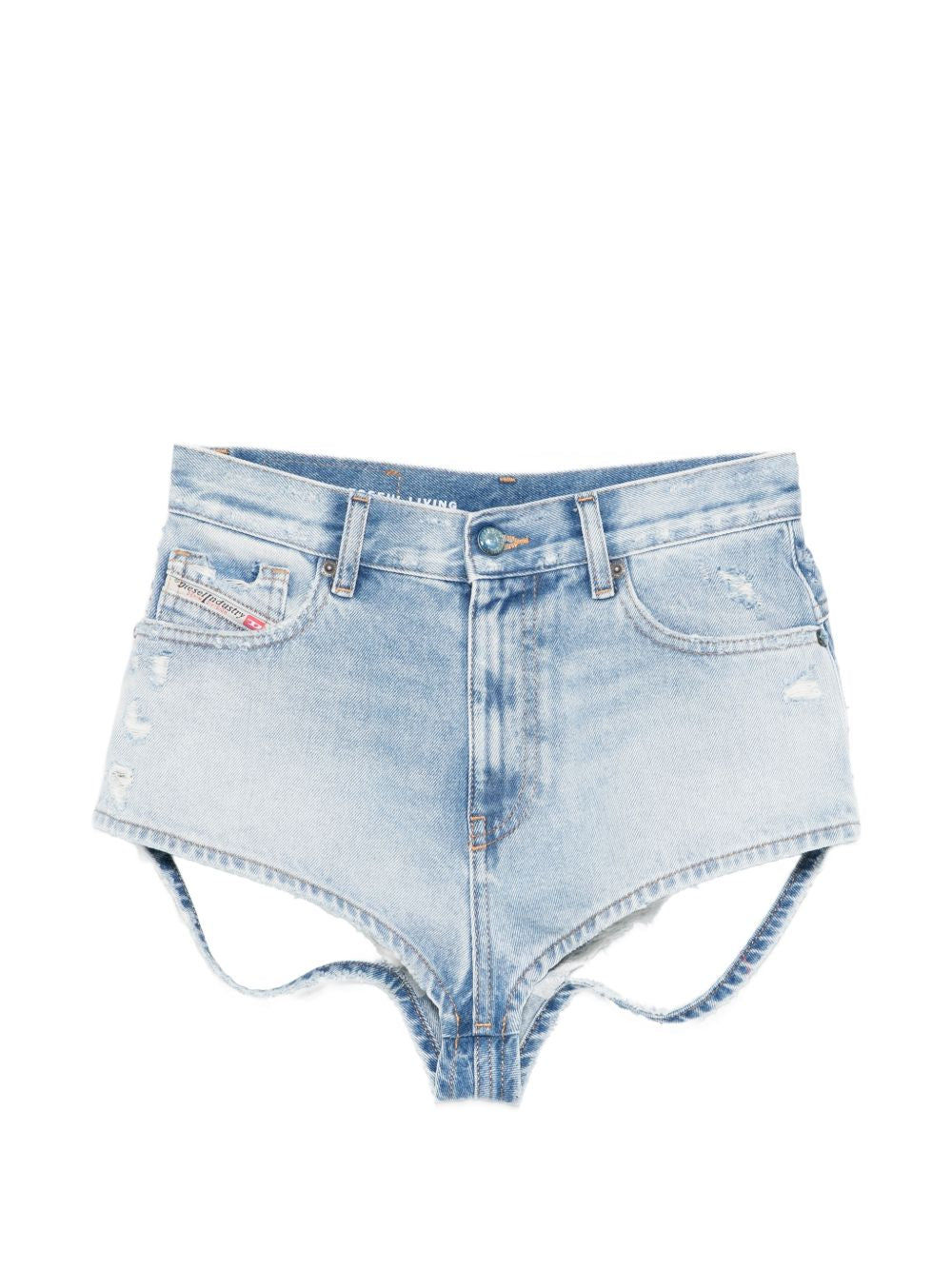 Diesel Clear Blue Shorts — Women's Denim Short Trousers