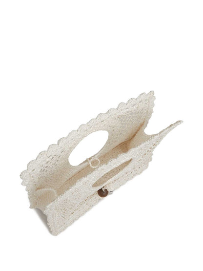 JACQUEMUS Handbag — White Le Petit Carré Spiaggia