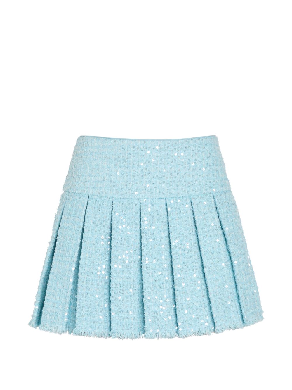 Alice + Olivia Skirts — Clear Blue Pleated Mini
