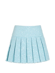 Alice + Olivia Skirts — Clear Blue Pleated Mini
