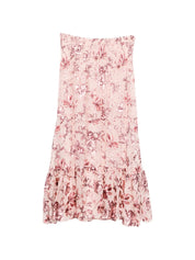 Alice + Olivia Pink Skirts — Printed Maxi Ruffle