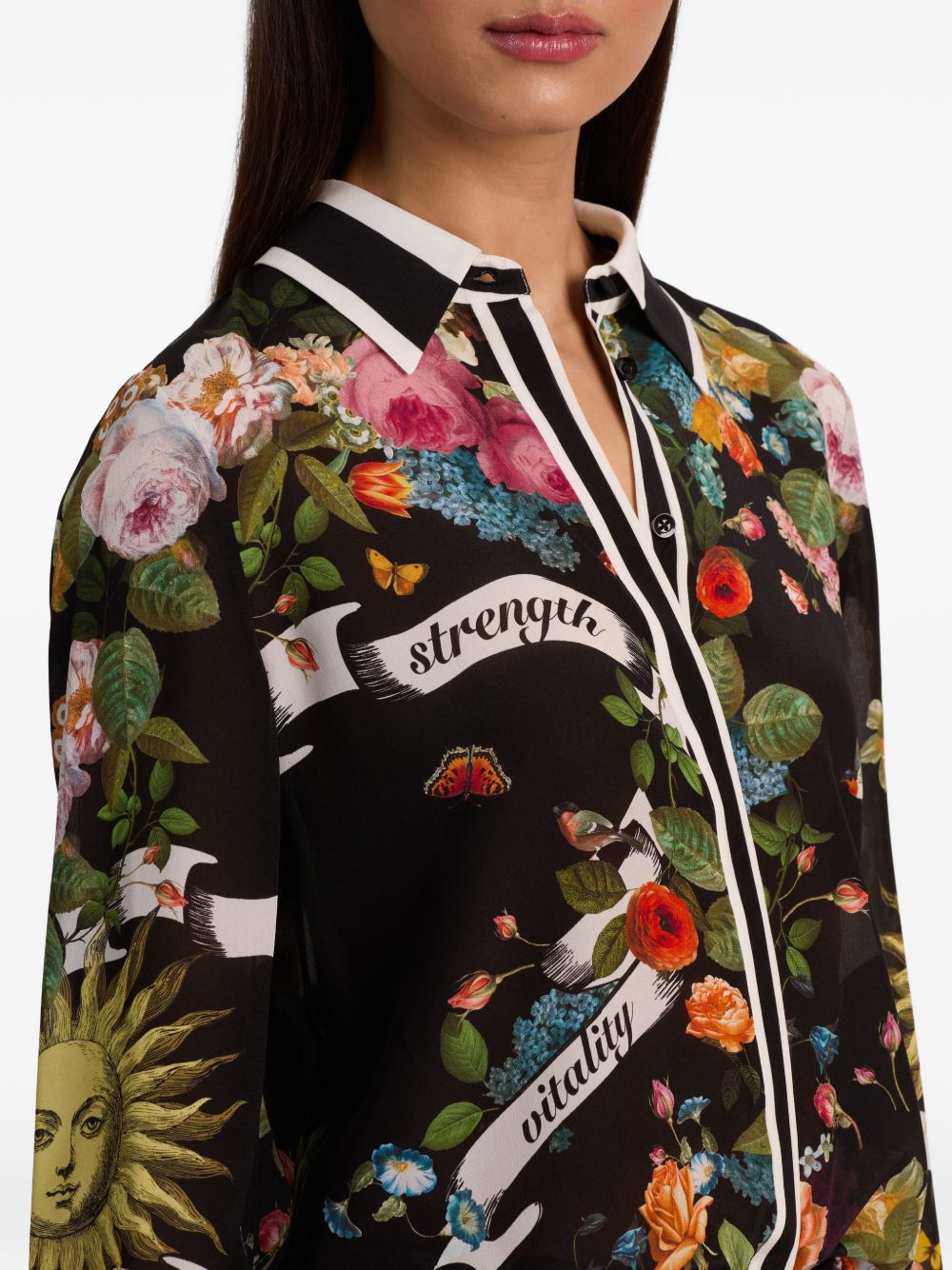 Alice + Olivia Shirts Black