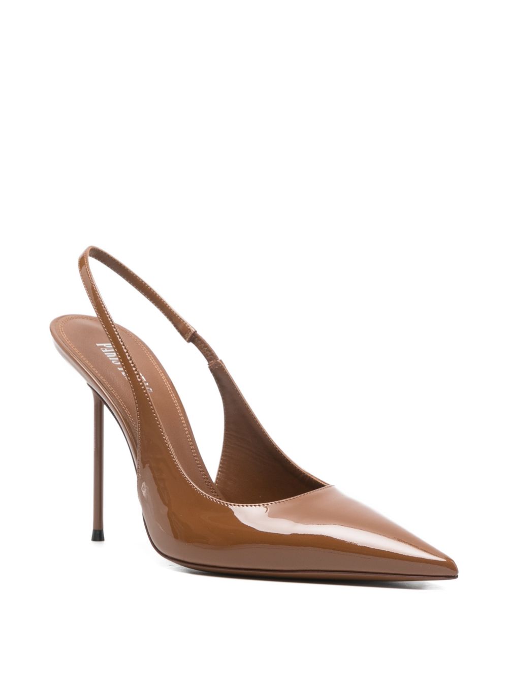 Paris Texas Medium Heel Brown — Lidia Slingback