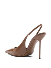 Paris Texas Medium Heel Brown — Lidia Slingback