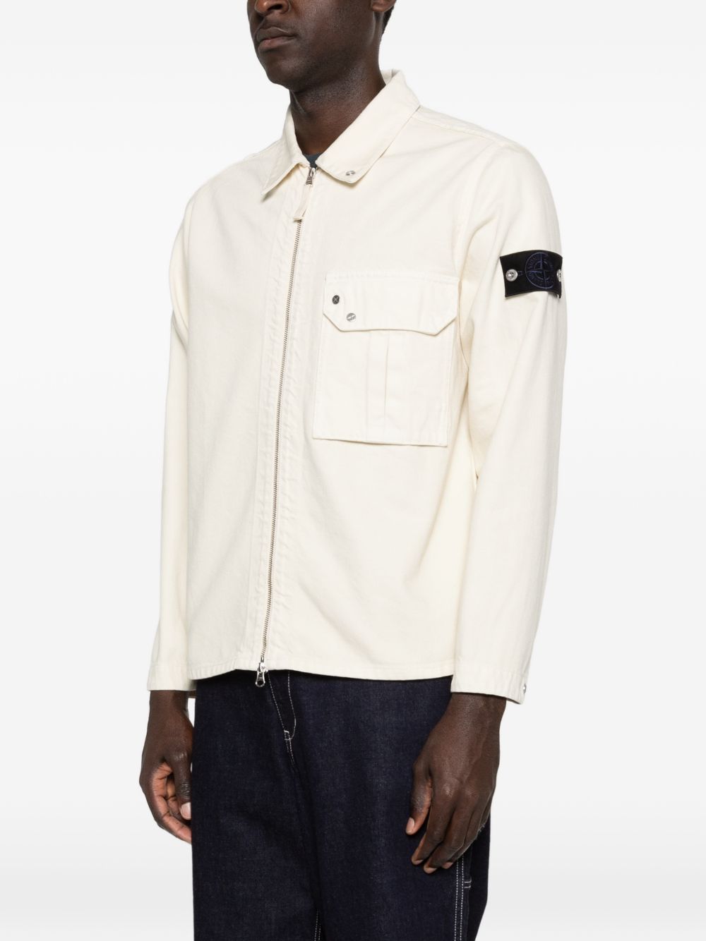 Stone Island Coats Ivory