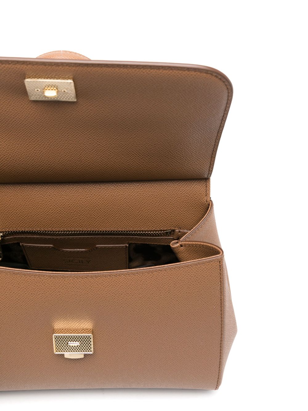 Dolce & Gabbana Brown Handbag — Sicily Large